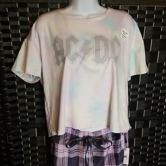 AC/DC Pastel Tie-Dye Tee - Picture 1 of 7